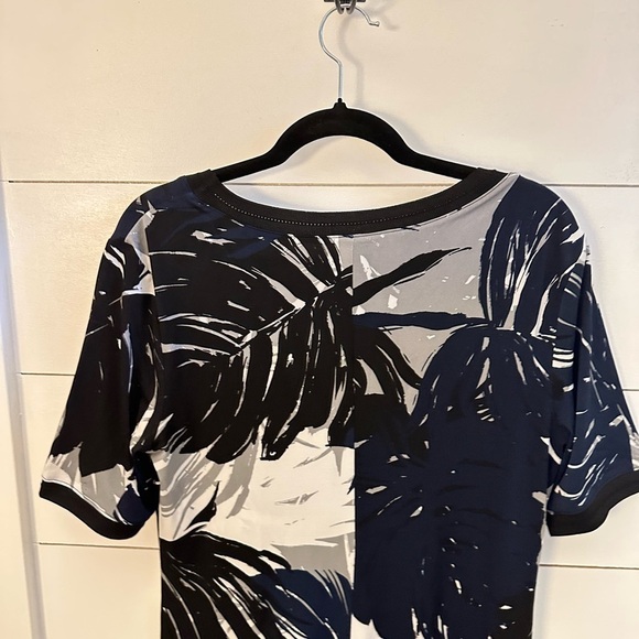 GILI Jetsetter resortwear Hawaiian comfort knit woman maxi short sleeve dress MP - Picture 10 of 12